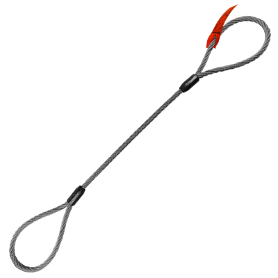 Campbell Rigging 5/16" X 6' Wire Rope Choker Sling – IWRC, Flemish Eye, Steel Cable